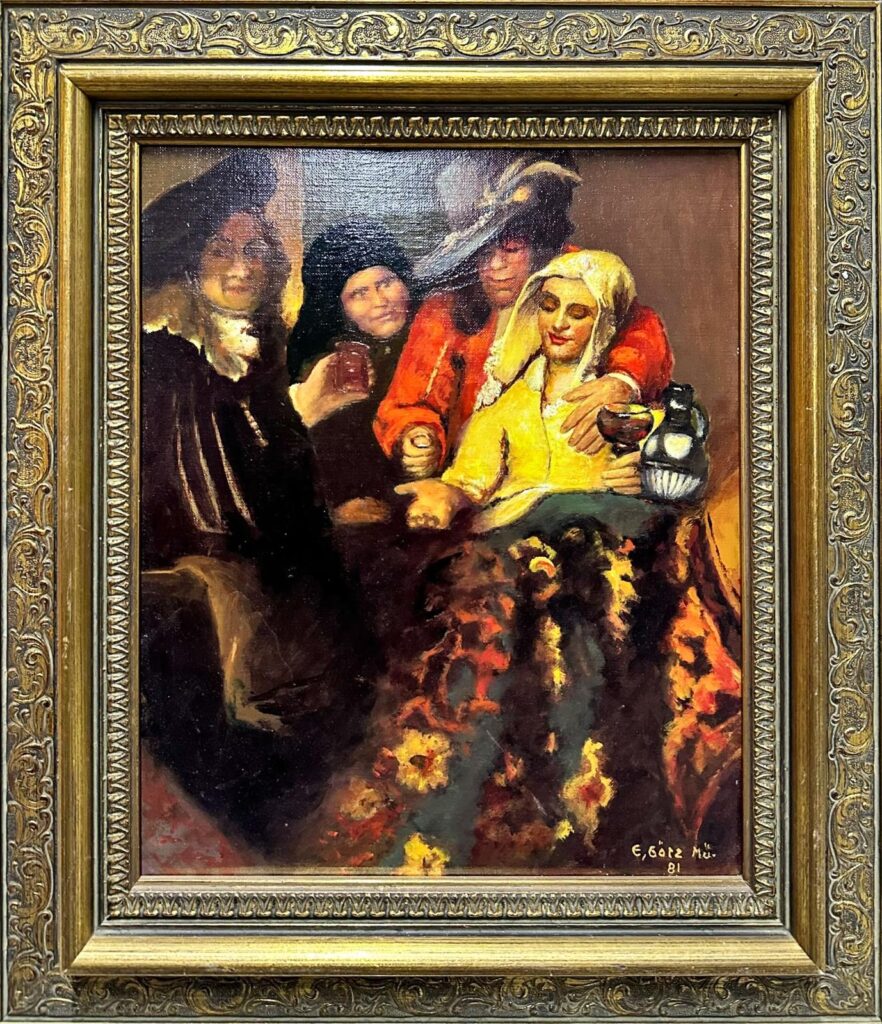 E.Görz? (..81) Avrupa İmzalı (Johannes Vermeer’in “The Procuress” Reprodüksiyon)