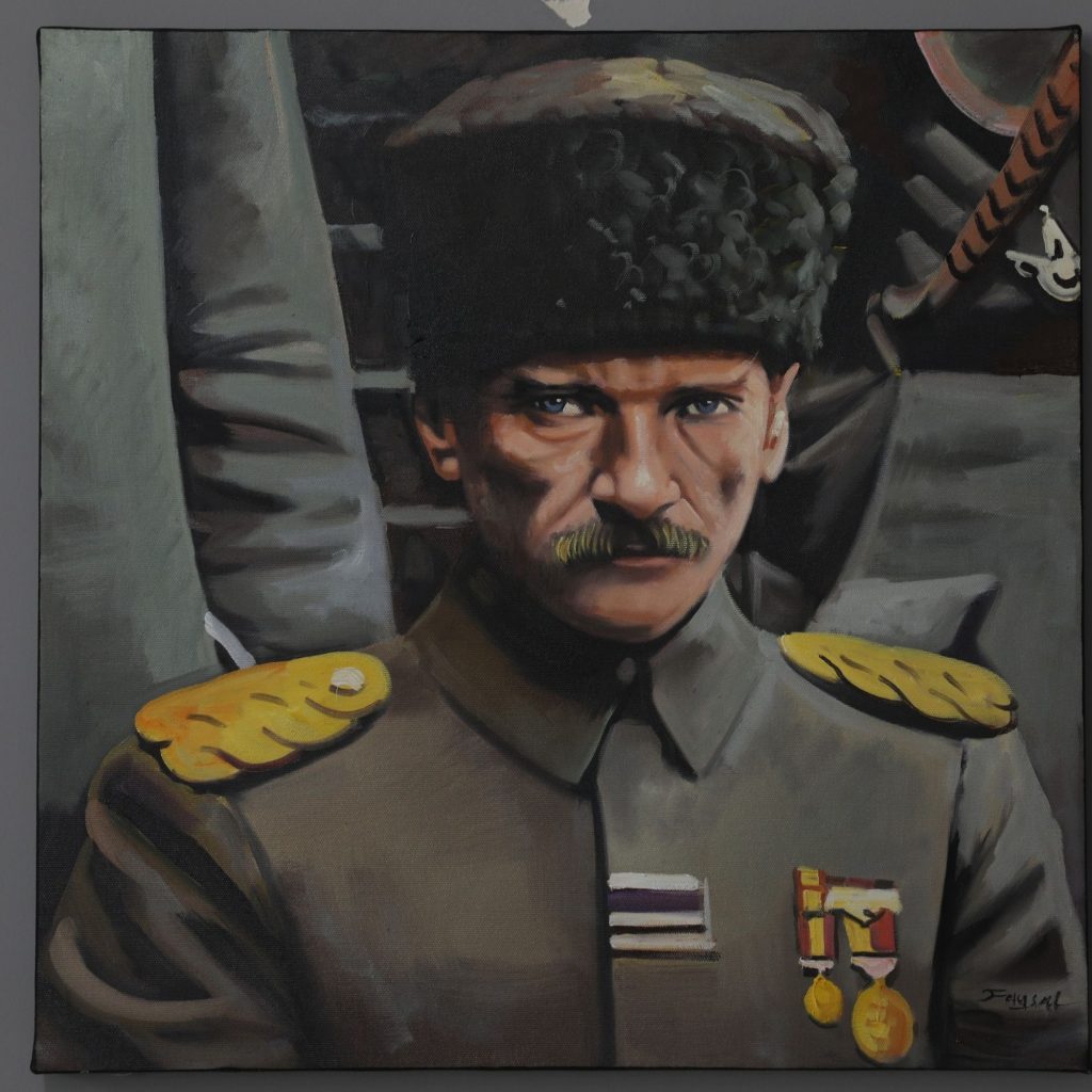 50×50 Yağlıboya Atatürk Portresi – Faysal Çakmaz
