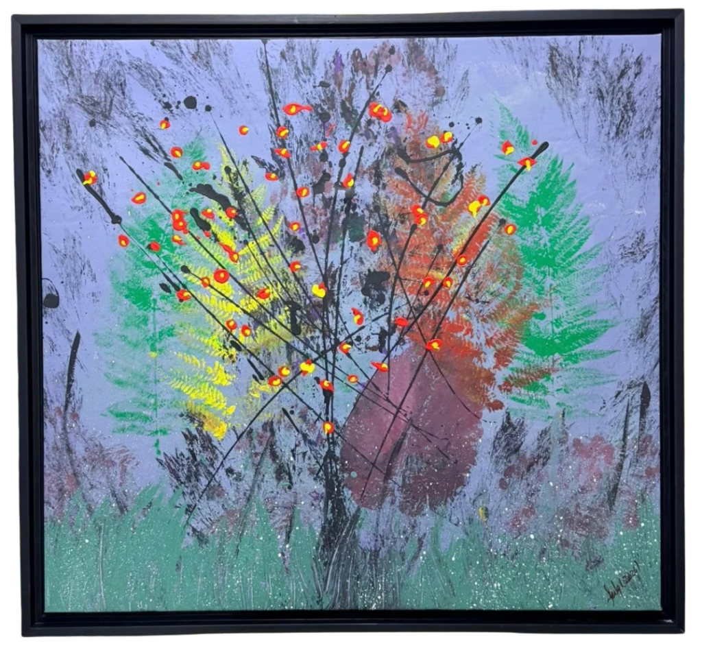 FEDO  (Fedai Çakır) İmzalı soyut natürmort